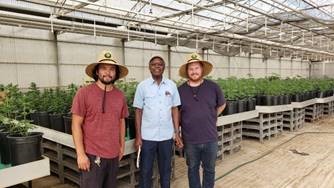 Alex with hemp growers